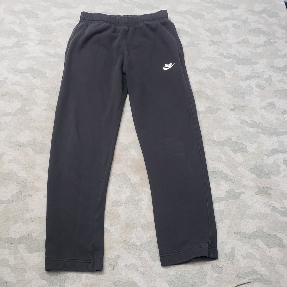 Nike Sportswear Sweatpants Fleece Pants Mens Medium Black Pockets Drawstring